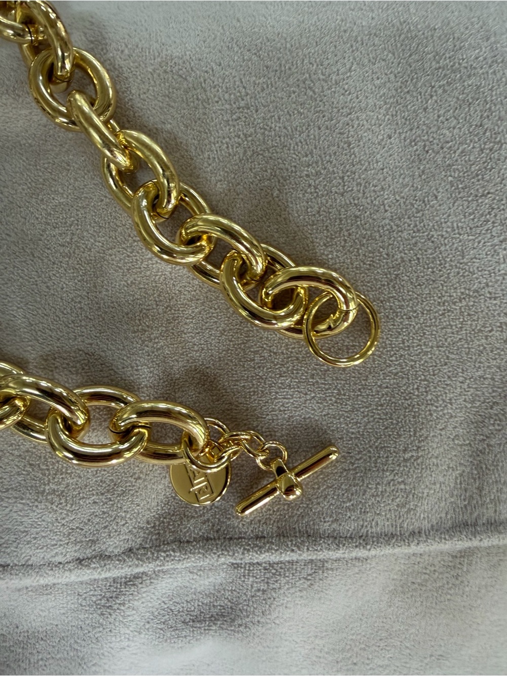 1AR Italy Gold Link Chain Necklace - Women's Fashion Jewelry - Picture 4 of 4